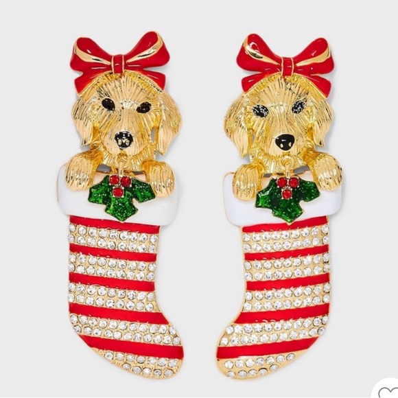 BaubleBar Jewelry - SUGARFIX by BaubleBar Santa Paws
Stud Earrings NWT